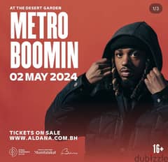 METROO BOOMIN 2nd may available