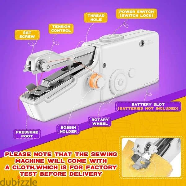 SEWING MACHINE PORTABLE HANDHOLD HOUSEHOLD ITEM 5