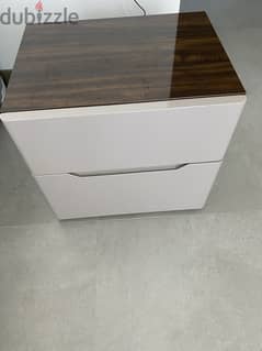 Side table  (2 drawers) for bedroom