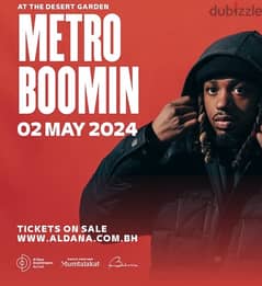 two metro tickets for sale