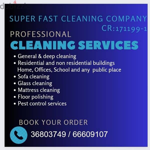 Cleaning Service 24/7 Available 0