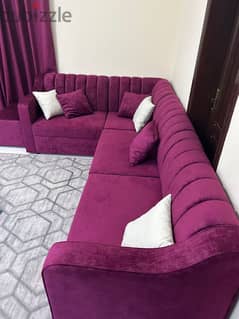 5 Seater Sofa Set With Coffee Table [Almost Brand New]