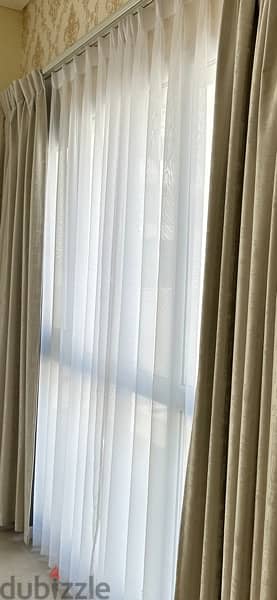 big white chiffon curtains for 4 windows for sale 0