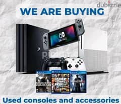We buy gaming consoles 0