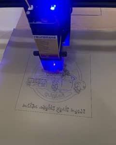laser print machine and cutting