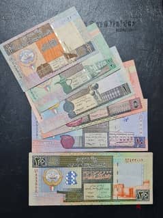 Old kuwait banknotes set for sell. 57 BD only 0
