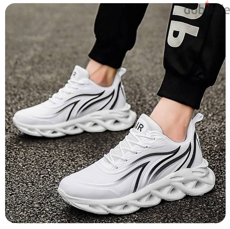 Shoes Men Flame Printed Sneakers Knit Athletic 8
