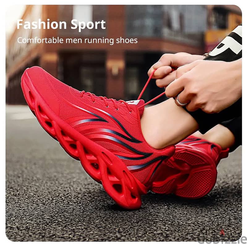 Shoes Men Flame Printed Sneakers Knit Athletic 12