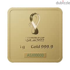 FIFA RARE 1 gram 24k gold bar QATAR 2022 world cup rare collectible 0