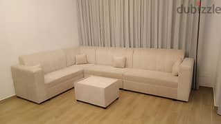7 Seater L type Sofa with table 0