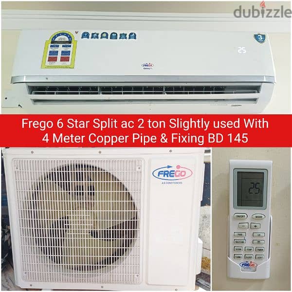 Split ac window accc forr sale with fixing 4