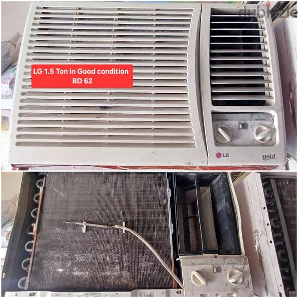 Split ac window accc forr sale with fixing 5