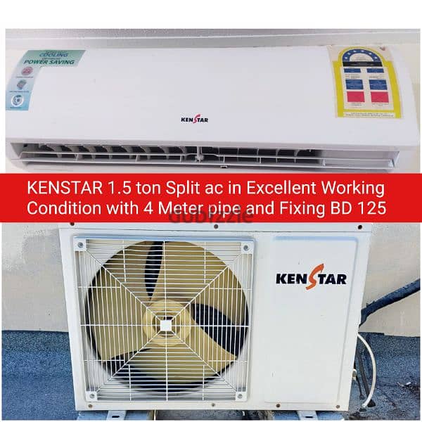 Split ac window accc forr sale with fixing 14