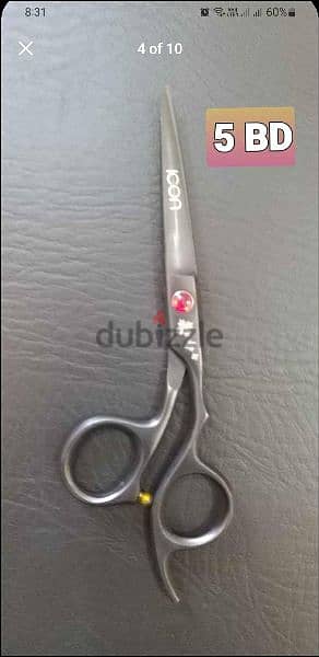 Beauty items . saloon scissors are available for sale . 3