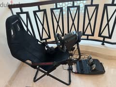 Racing Chair + Wheel and Pedals + gear shifter