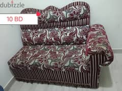Bed, Sofa, cupboard, table, chairs, dressing table, tea poy for sale.