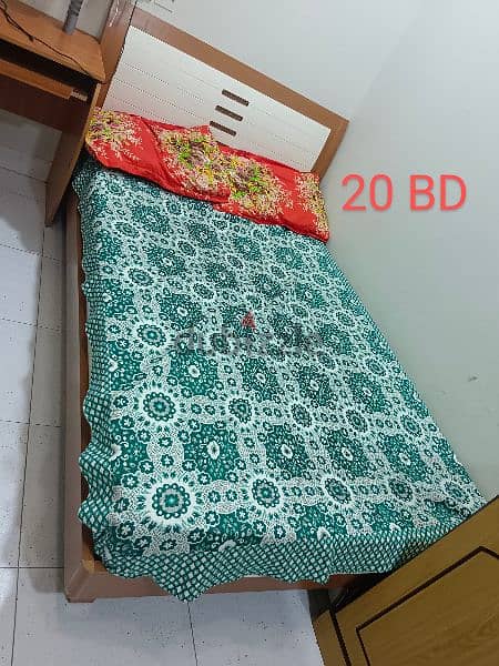 Bed, Sofa, cupboard, table, chairs, dressing table, tea poy for sale. 6