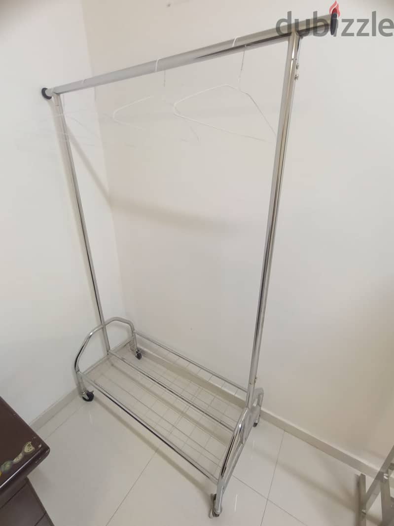 Brand New Stainless Steel 6 Way Garments Hanging System Display Rack 1
