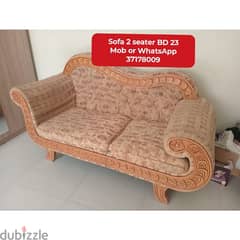 Sofa and other household items for sale with delivery