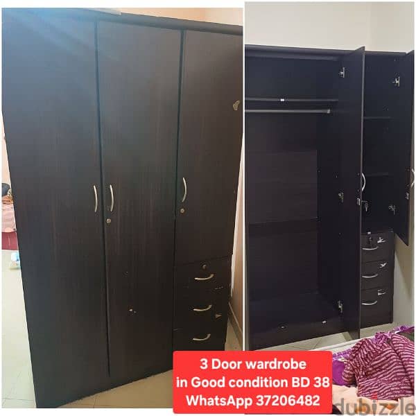 cupboard 2 dooor and other items for sale with Delivery 17