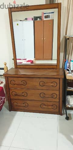 Dressing table with sitting table