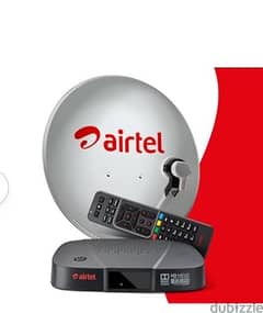 Airtel Receiver + big size dish antenna