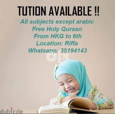 Tuitions available