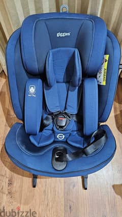 Giggles Orbit fix 360° degrees adjustable car seat, with isofix option