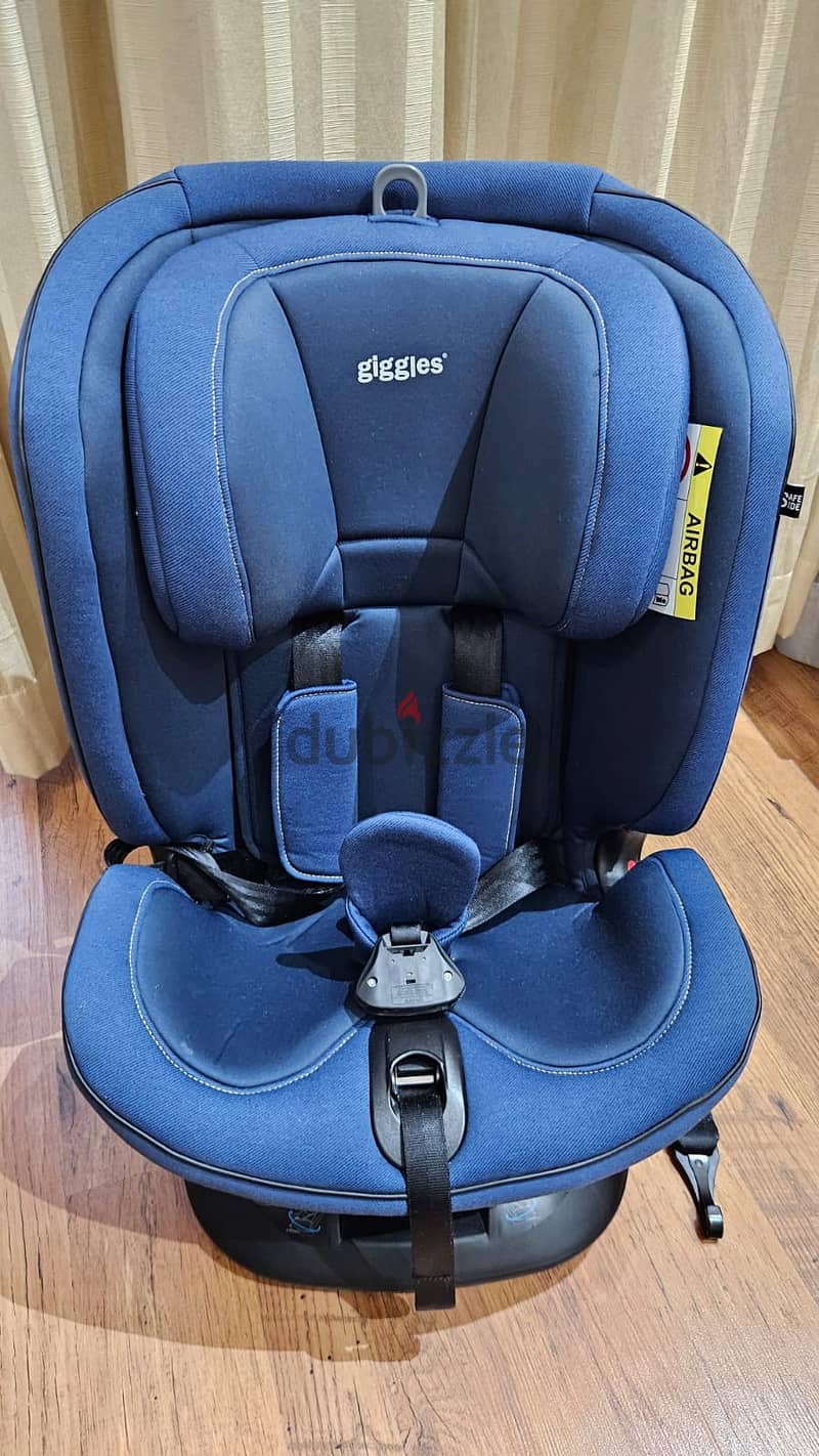 Giggles Orbit fix 360° degrees adjustable Baby car seat 4