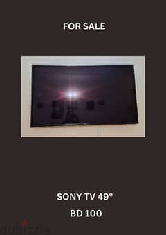 SONY TV 49" 4k 0