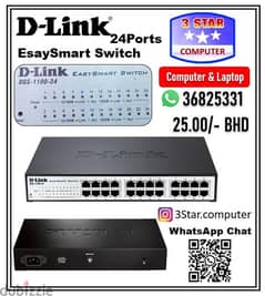 24-Port Gigabit Smart Managed Switch DGS-1100-24 Good Working 25 BHD