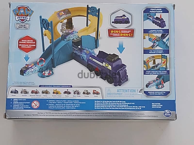 Kids Toy - Paw Patrol Die-Cast Police Rescue Set Chase (New) 1