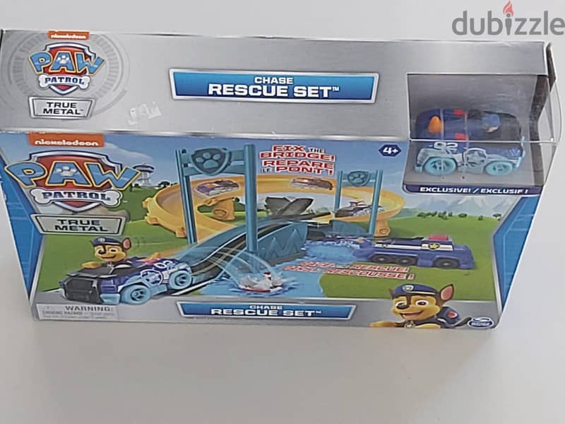 Kids Toy - Paw Patrol Die-Cast Police Rescue Set Chase (New) 2