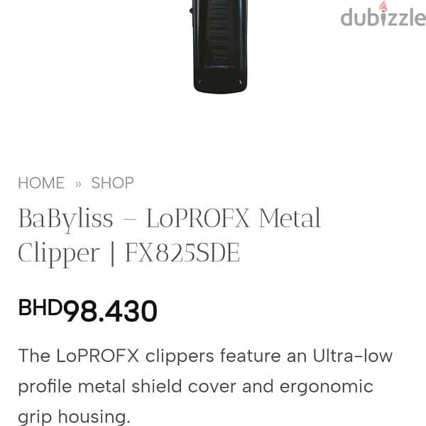 New BabylissPRO High Performance Low Profile Clipper Model Lo-ProFX825 6