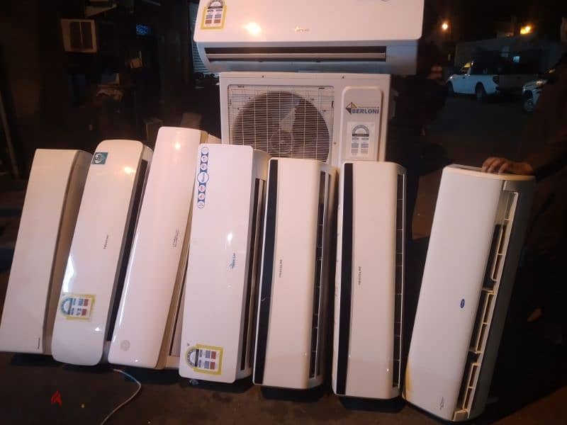 split AC for sale with fixing good condition good working 1.5ton 2ton 2