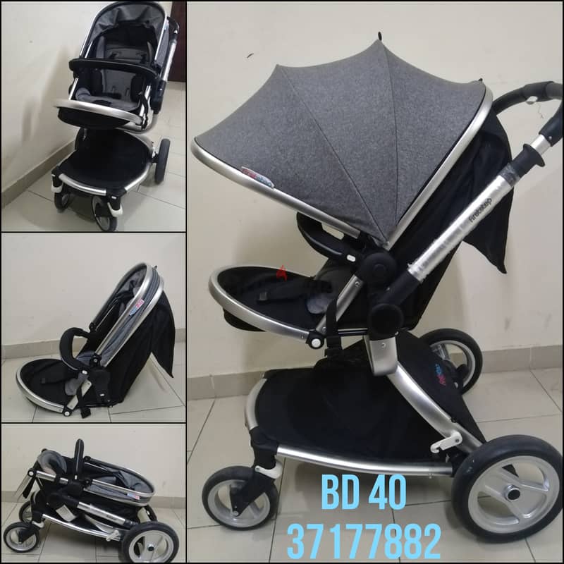 Baby stroller/ pram sale with free car seat 1