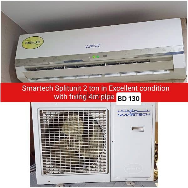 Classpro 1.5 ton split ac and other acss for sale with fixing 7