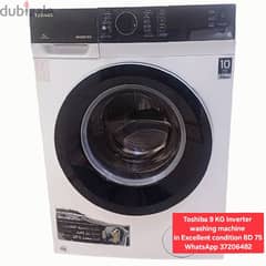 Toshiba washing machine and other items for sale