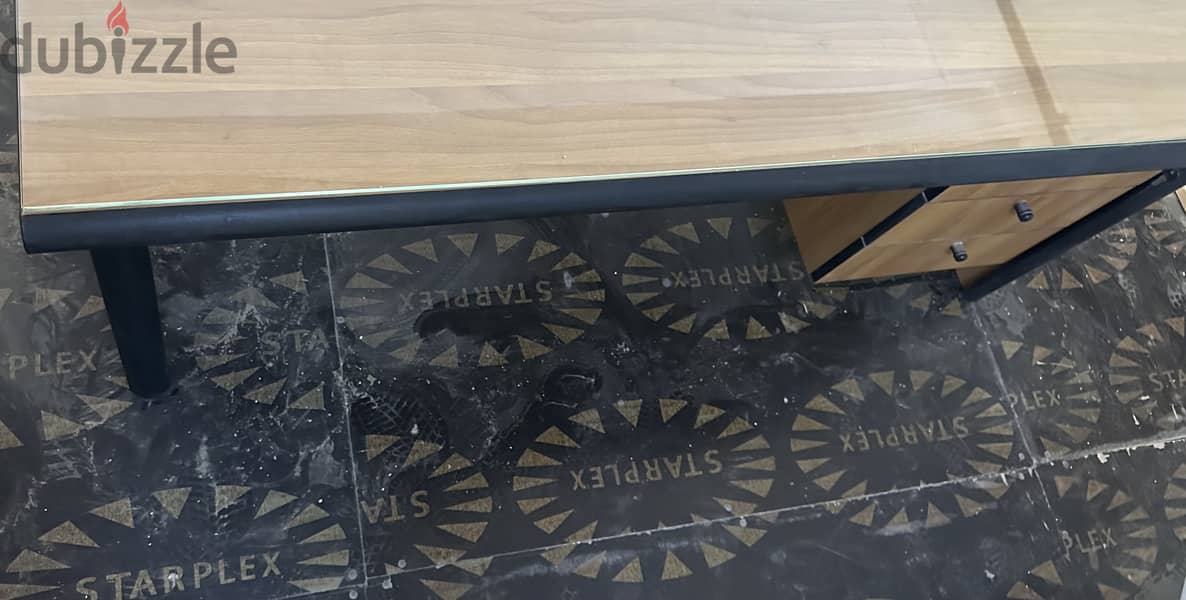 GLASS TOP OFFICE TABLE 3