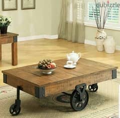 coffee table with wheels 0