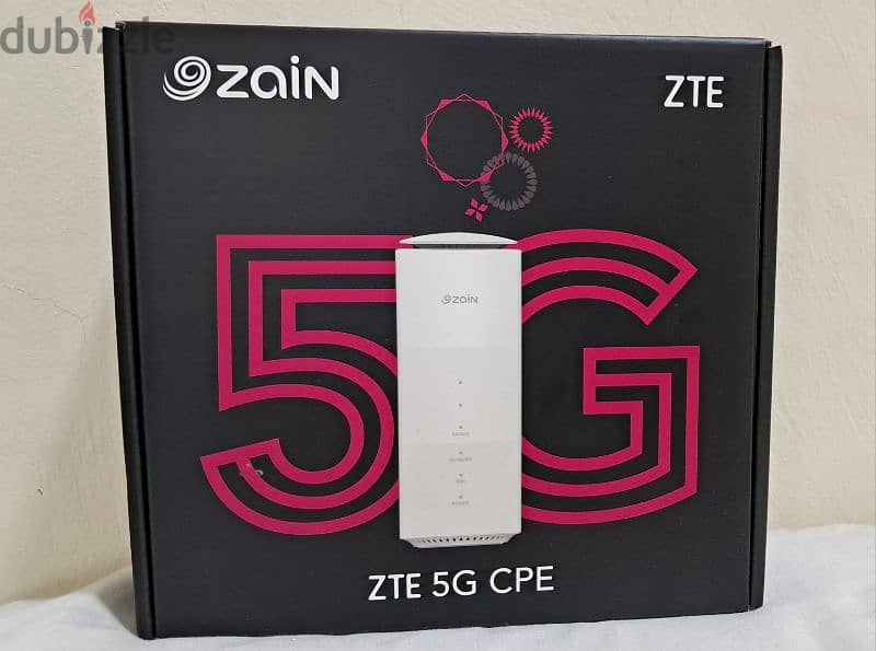 NEW Box pack ZTE 5G router for Zain sim card 1