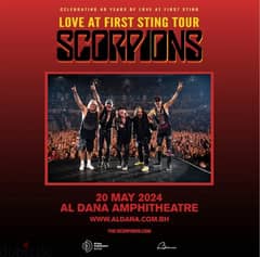 Scorpions ticket - golden circle