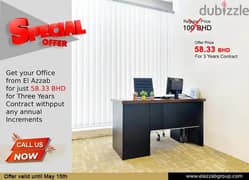 Limited time Office Offer until April 30 - 58 BHD/Month-3year contract 0