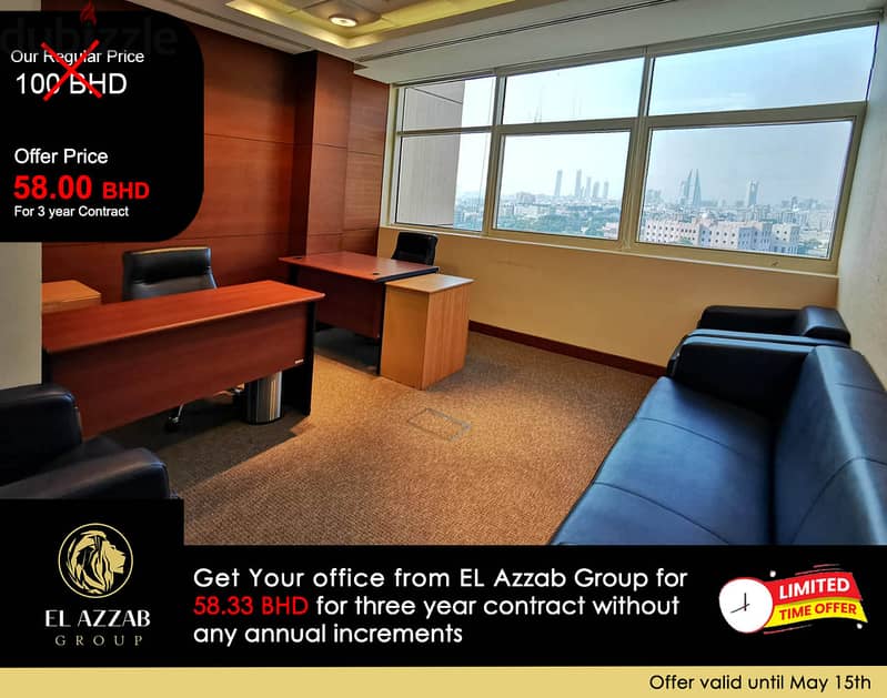 Hurry up get our special Offer for Office - 58bhd/Month-3Year Contract 0