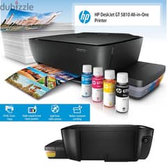 HP DeskJet GT 5810 A4 Colour Multifunction Inkjet Printer 0