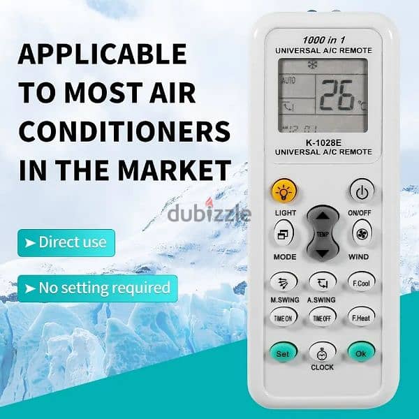 1000 in 1 Universal A/c Remote,  only 2bd 4