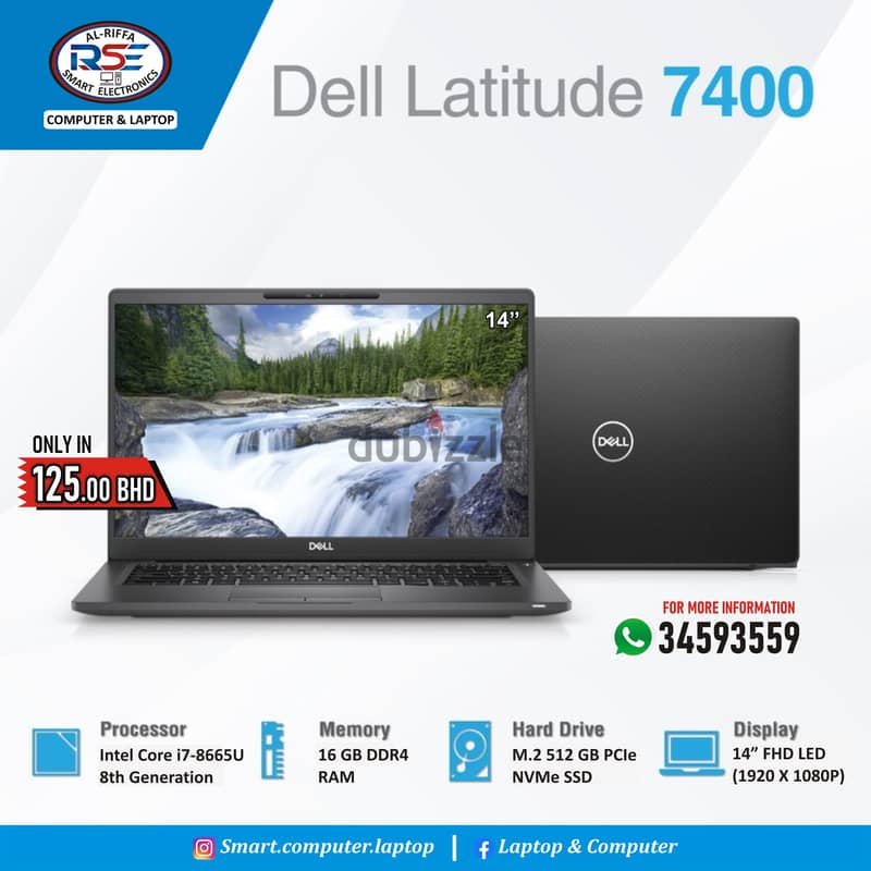 DELL Core i7 8th Gen Laptop (FREE BAG & DELIVERY) 16GB RAM + 512GB SSD 10