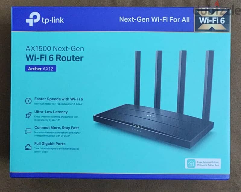 For Sale! One of the BEST Wi-Fi 6 Router"TP-Link Archer AX12 Wi-Fi 6" 1