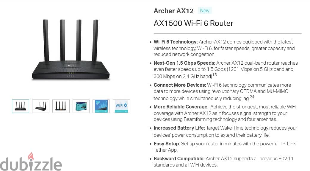 For Sale! One of the BEST Wi-Fi 6 Router"TP-Link Archer AX12 Wi-Fi 6" 10