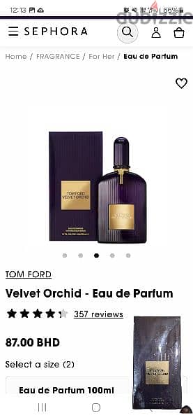 Tom ford velvet orchid perfume 100ml 4